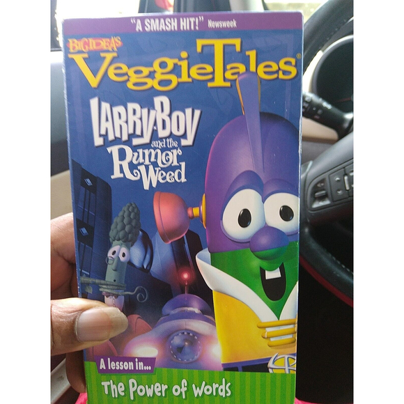 VeggieTales Larry Boy Rumor Weed VHS Video Tape Power of Words - Picture 1 of 1